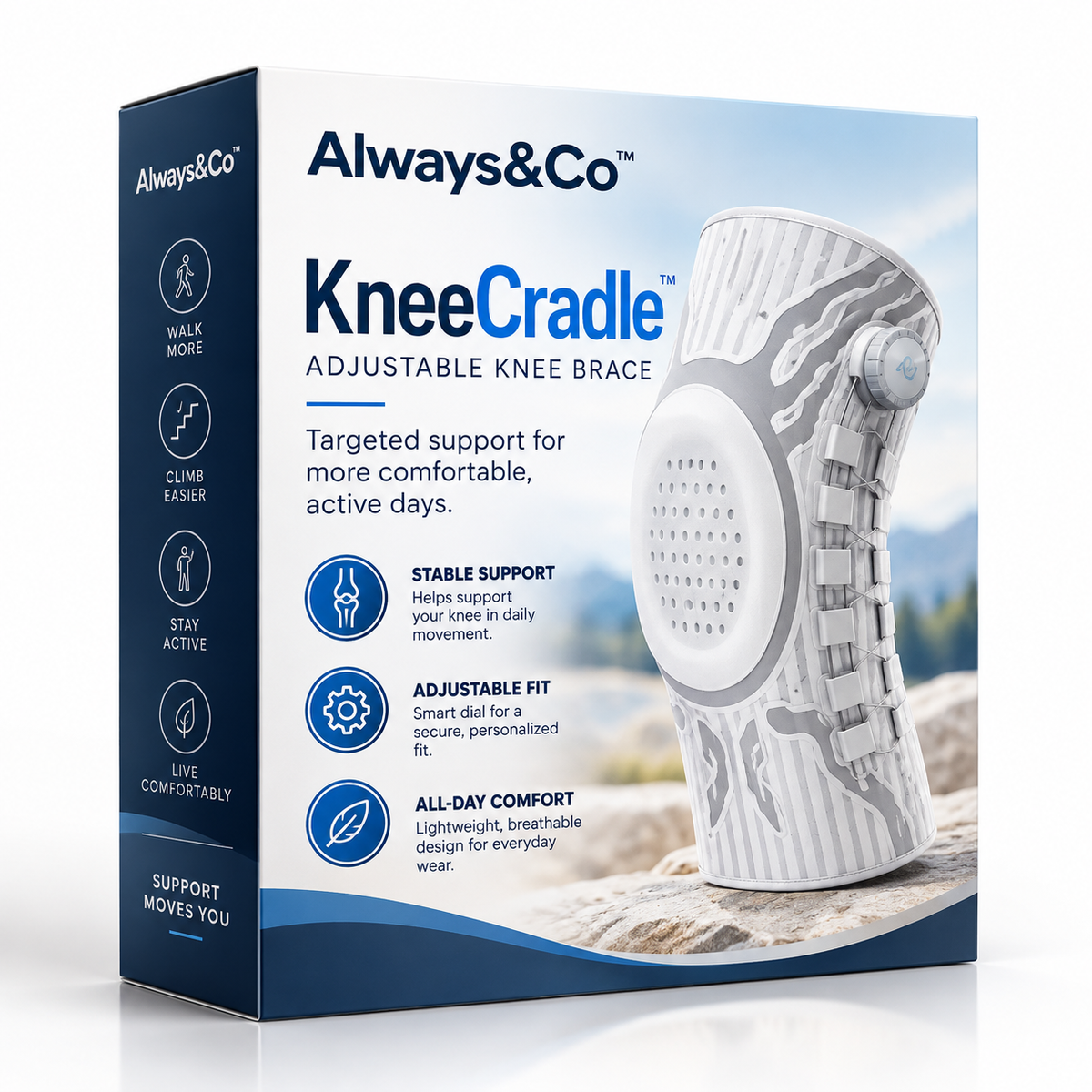 Always&Co™ KneeCradle Adjustable Knee Brace