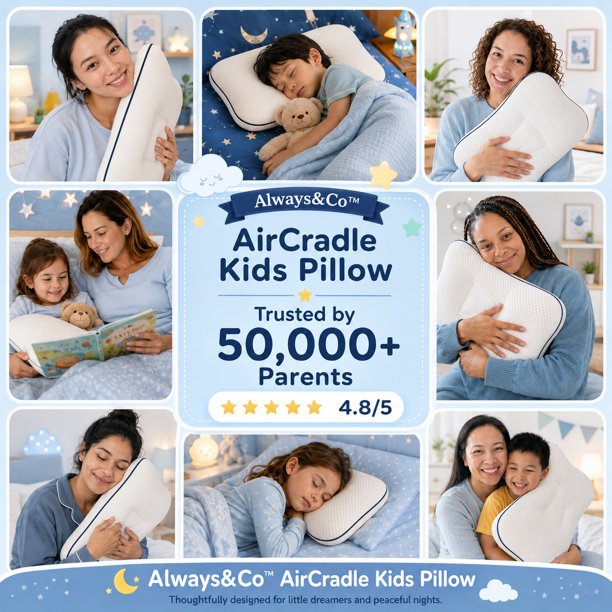 Always&Co™ AirCradle Kids Pillow
