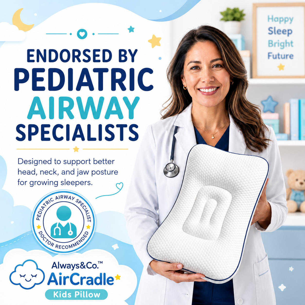 Always&Co™ AirCradle Kids Pillow