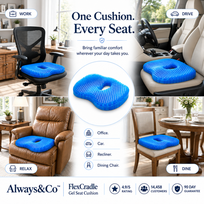Always&Co™ FlexCradle Gel Seat Cushion