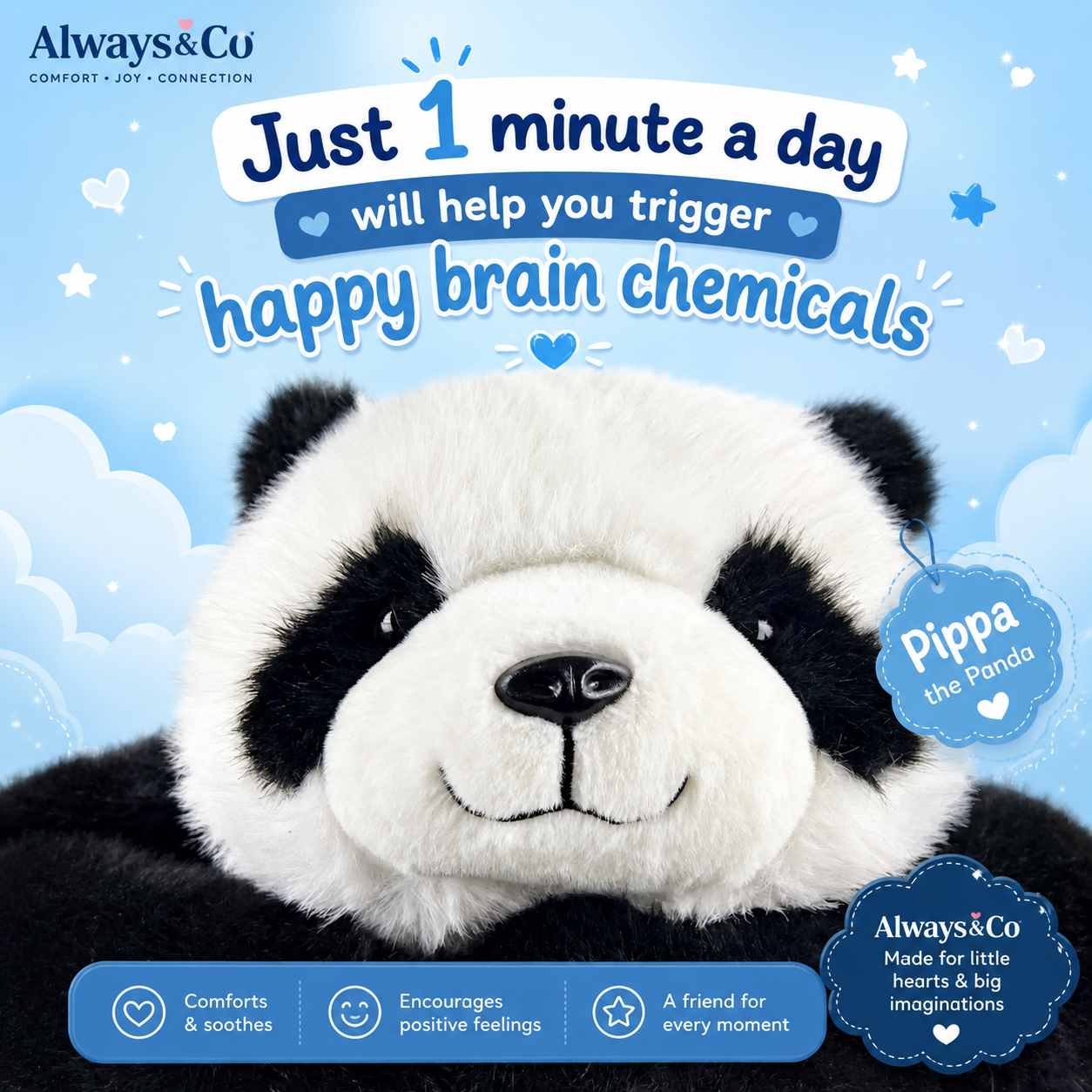 CalmKeeper™ Weighted Hug Companion - Pippa the Panda|Always&Co™