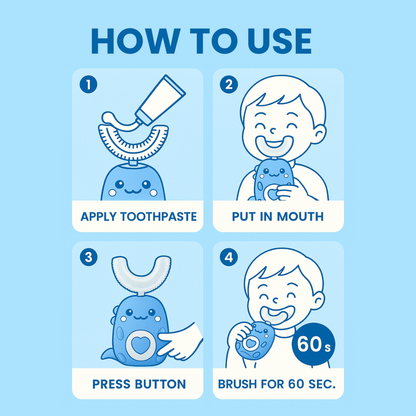 Always&Co™ - Shaped 360 ° Ultrasonic Toothbrush